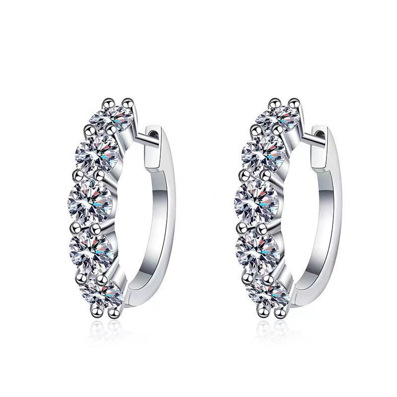 3carats Lab Created Moissanite Hoops