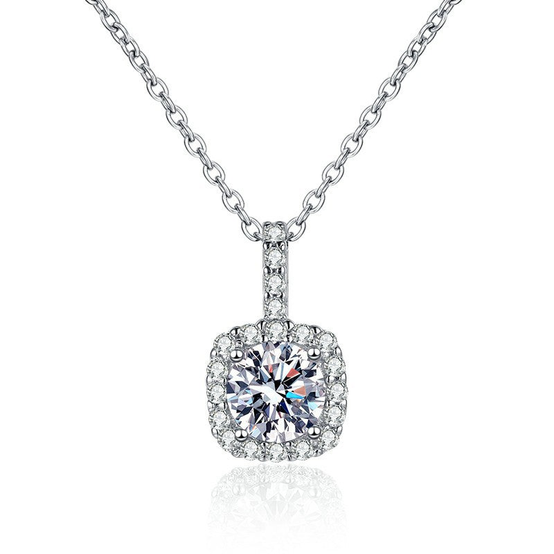 Charlene Diamond necklace in Moissanite