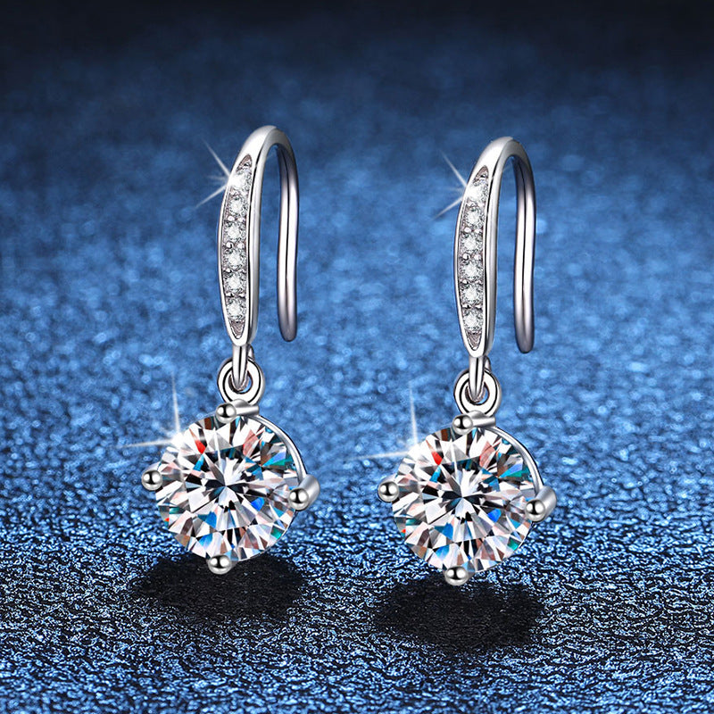 2carats Lab Created Moissanite Dangle Earrings
