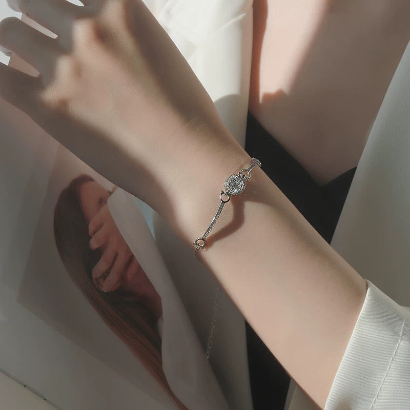 Claire Bijou Bangle in Sterling Silver