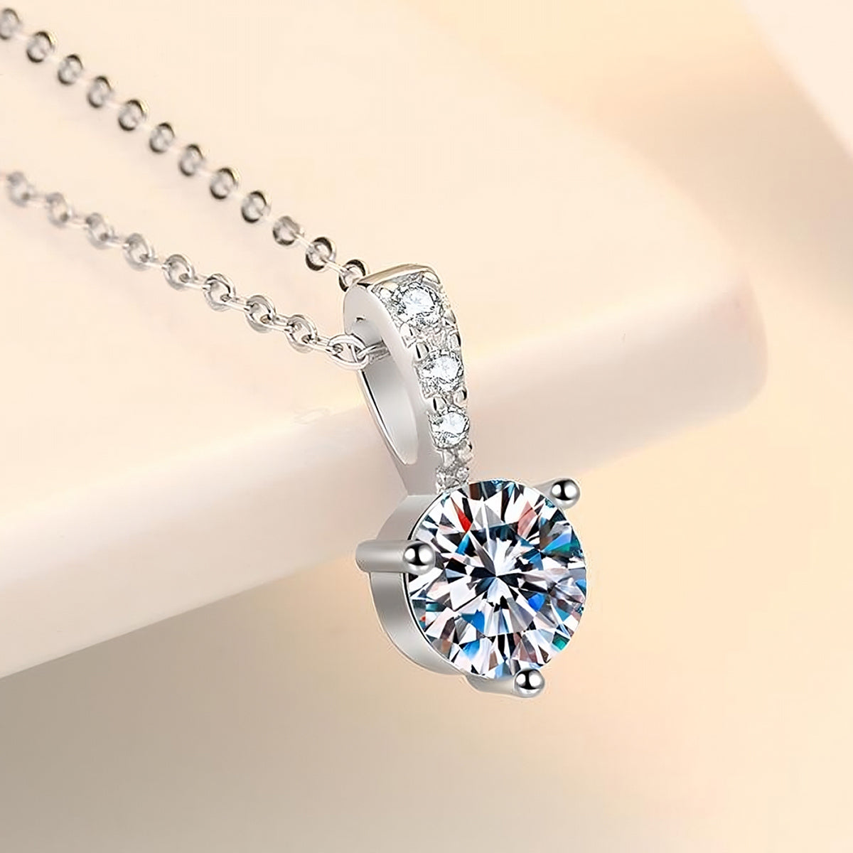 Cleo Diamond Necklace in Moissanite