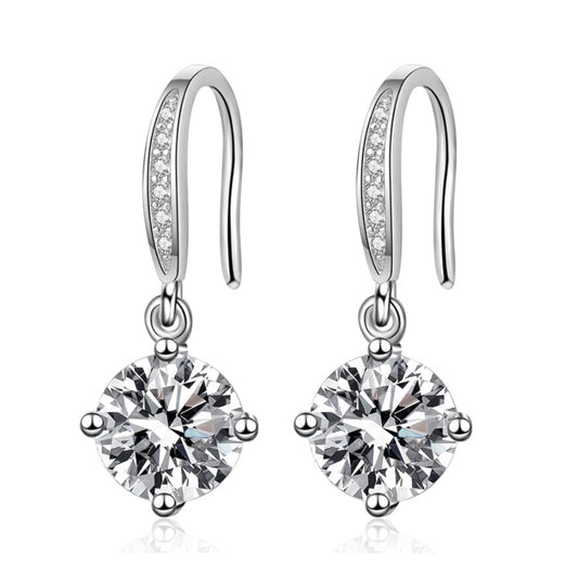 2carats Lab Created Moissanite Dangle Earrings