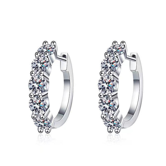 3carats Lab Created Moissanite Hoops