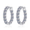 2.6ctw Lab Grown Moissanite Hoop Earrings