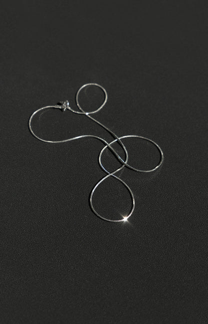 Gemma Chain Necklace in Silver