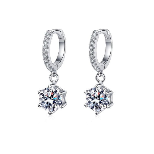 Elisa 2ctw Lab Grown Moissanite Earrings