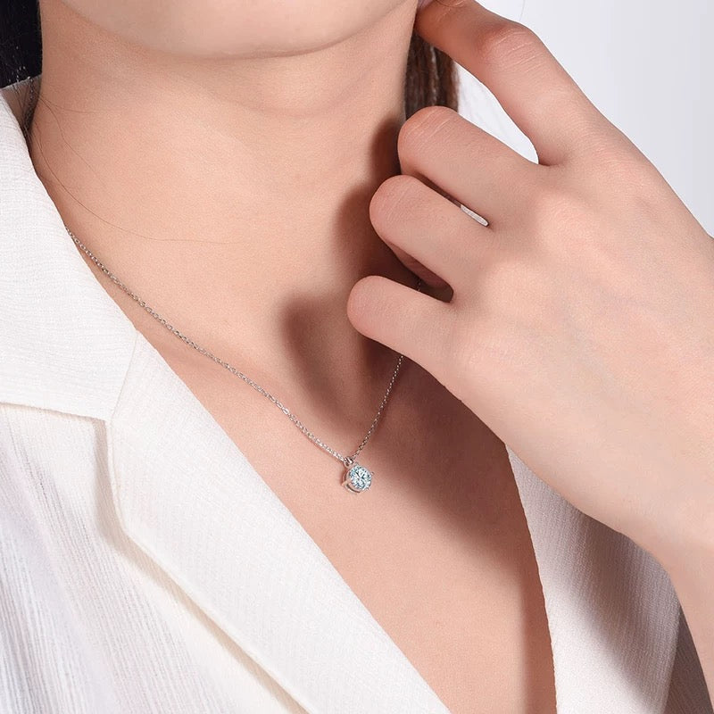Blanche Diamond Necklace in Moissanite