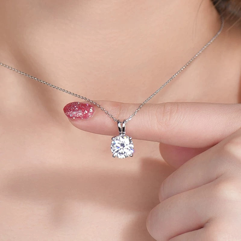 Estee Diamond Necklace in Moissanite