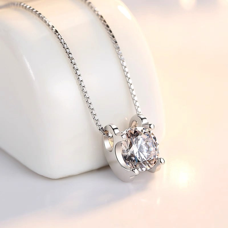 Celine Diamond Necklace in White Gold
