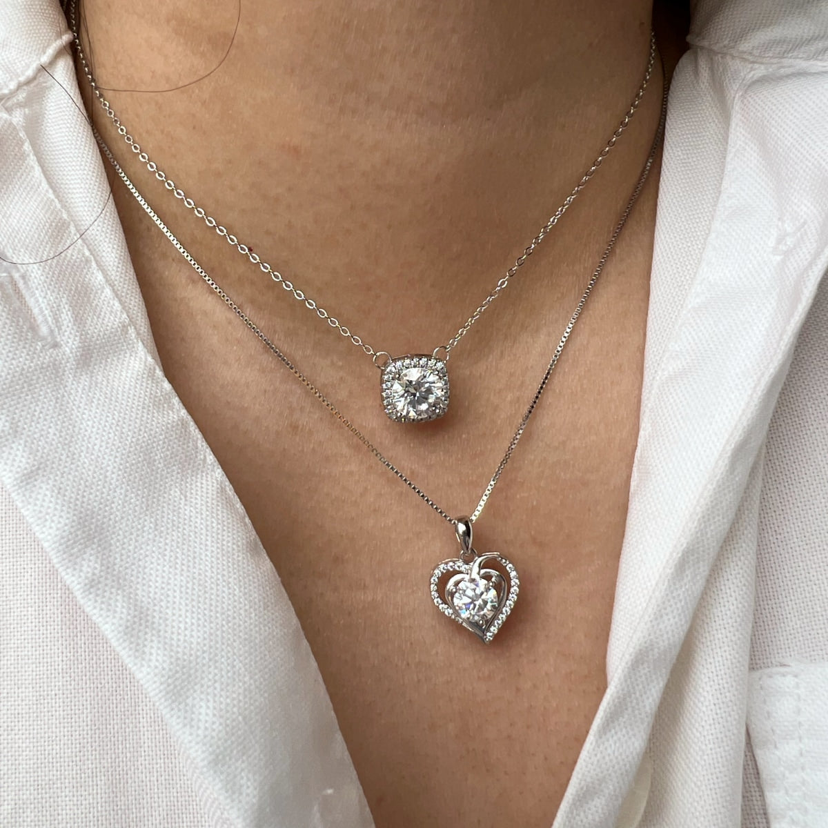 Lea 2ctw Lab-Grown Moissanite Necklace