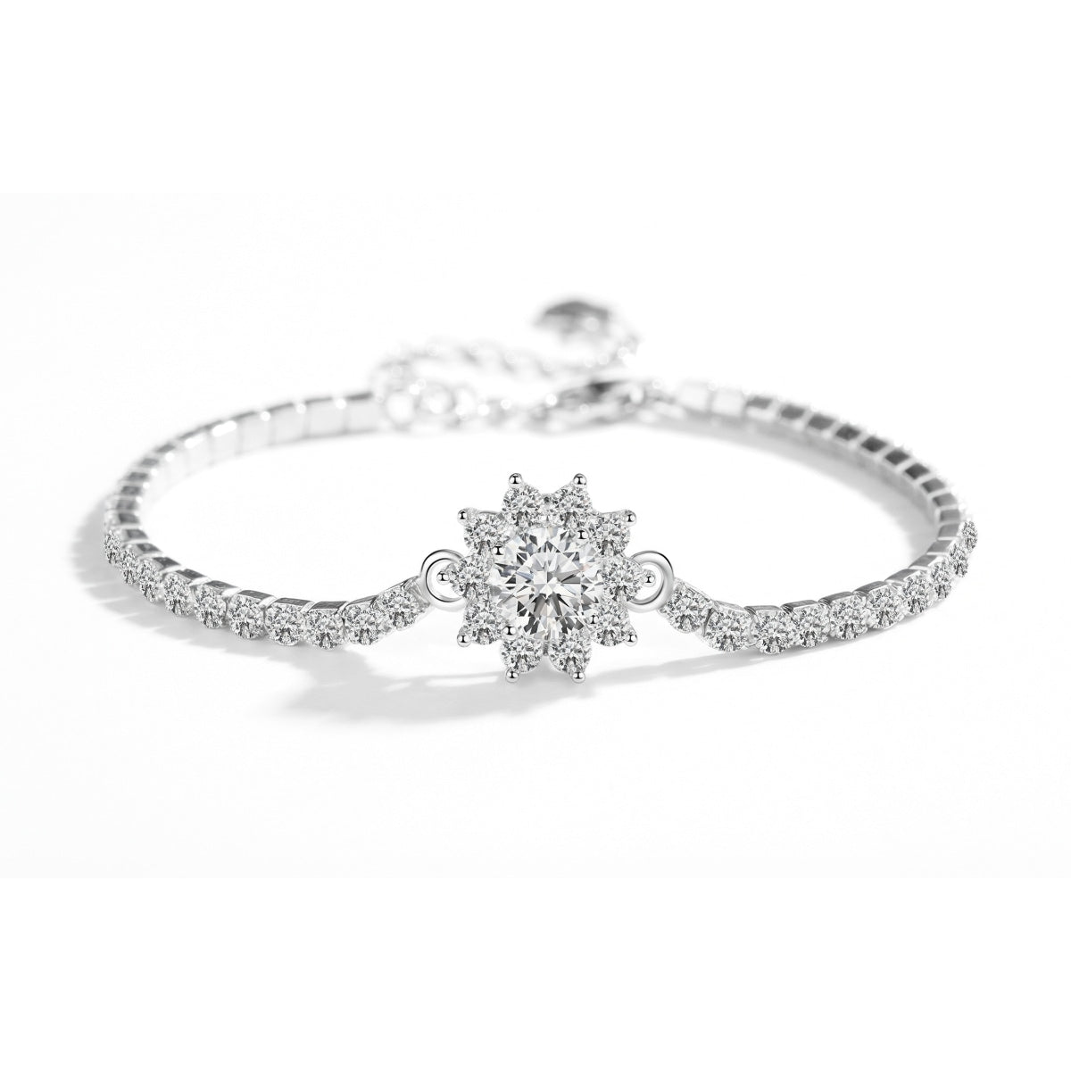 Sunflower Lab Grown Moissanite Bracelet
