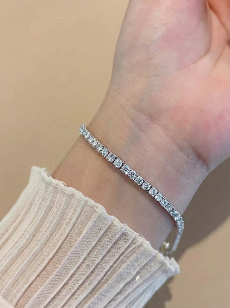 4.4ct Lab Grown Moissanite Tennis Bracelet