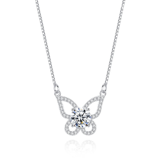 Butterfly Lab Grown Moissanite Necklace