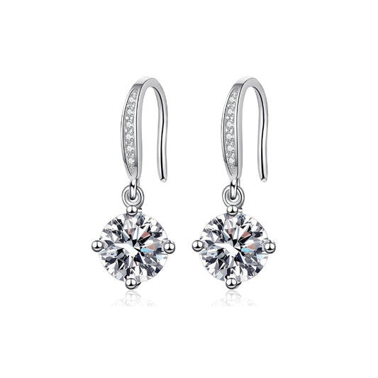 2carats Lab Grown Diamond Dangle Earrings