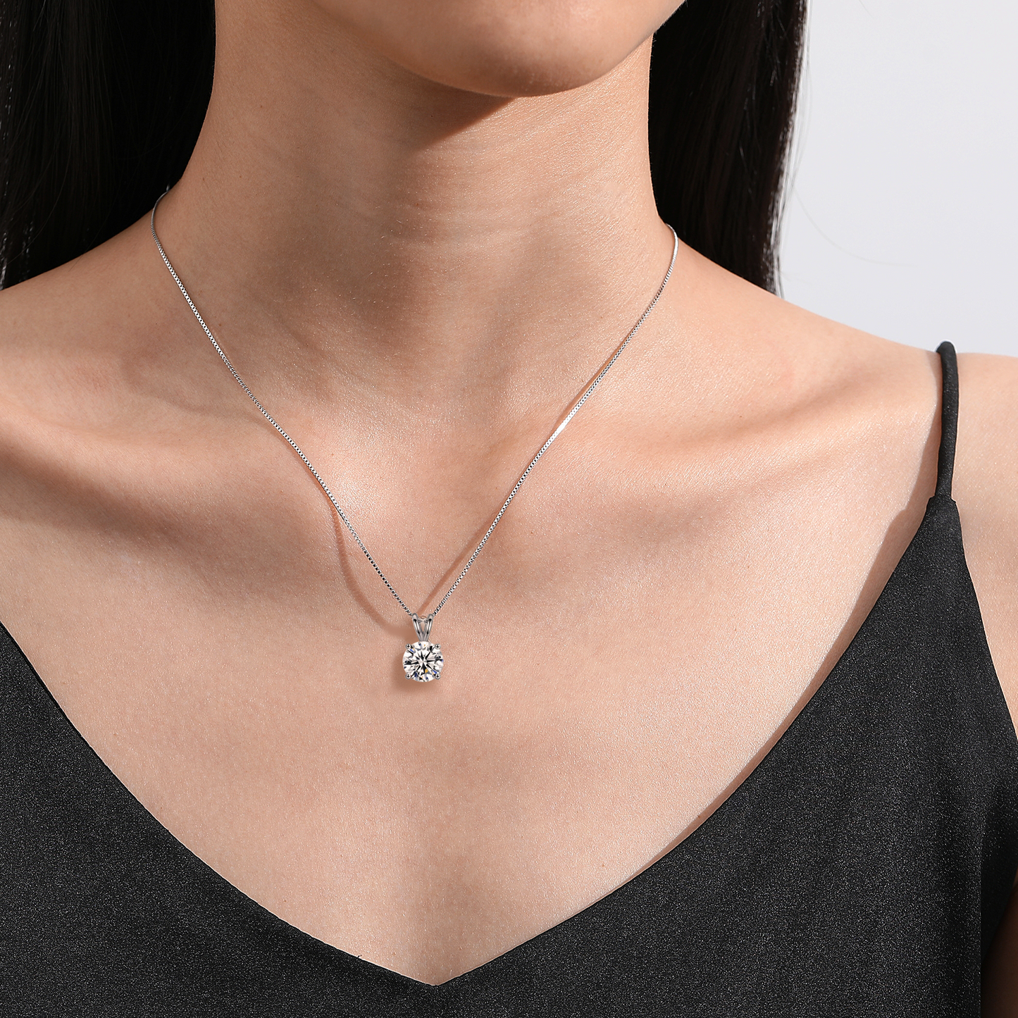 Estee Diamond Necklace in Moissanite