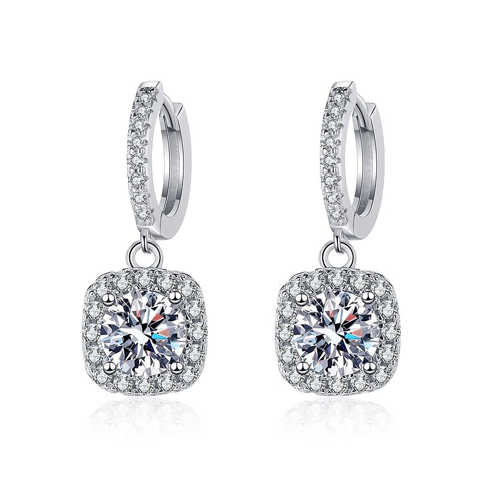 Bianca Diamond Earrings in Moissanite