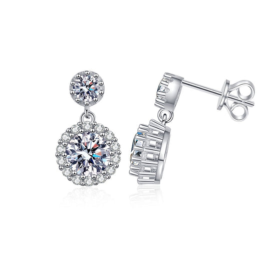 Isabella 2ct Lab Grown Moissanite Earrings