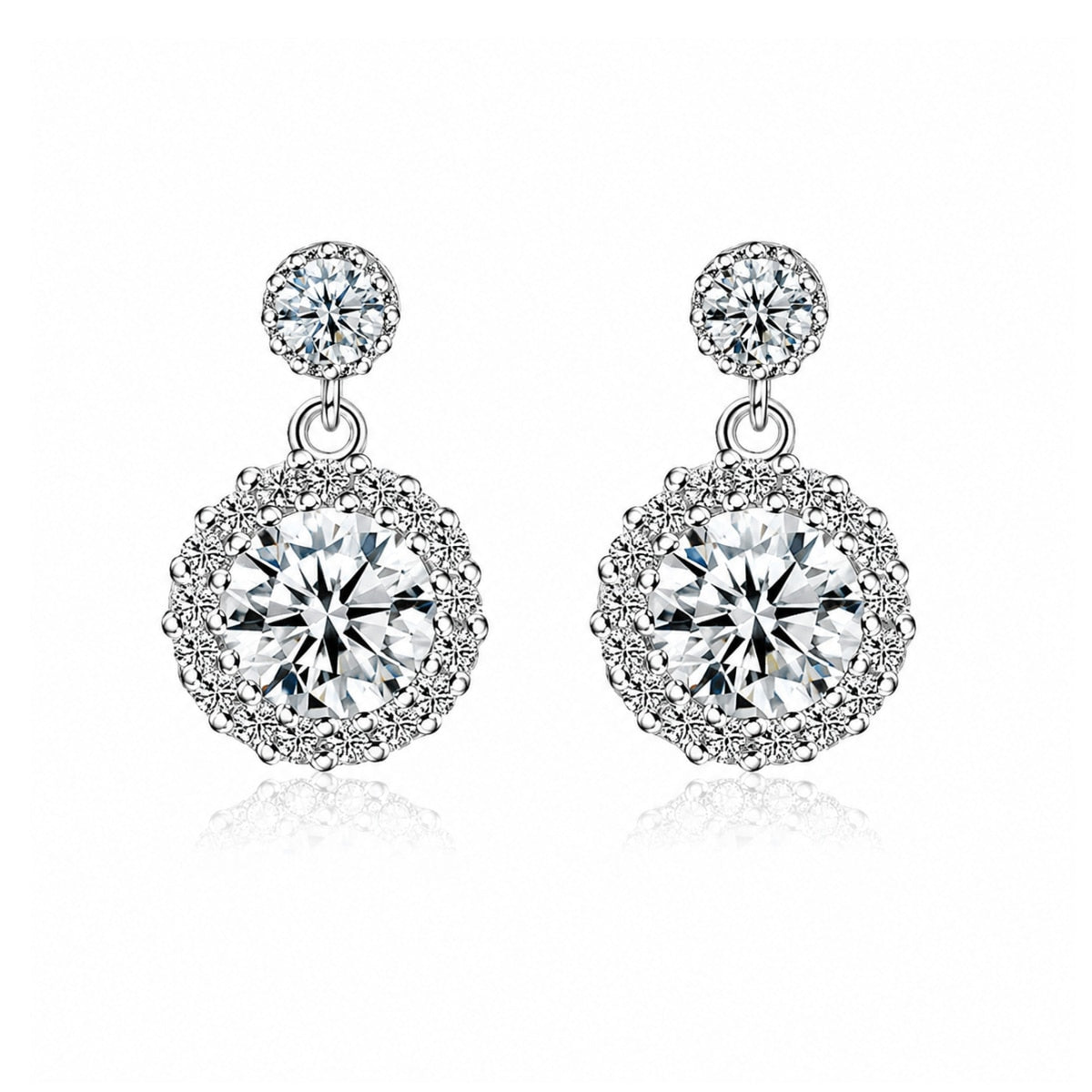 Isabella 2ct Lab Grown Moissanite Earrings