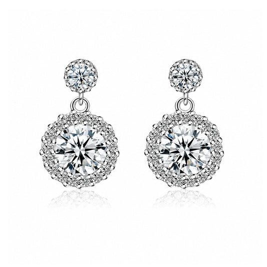Isabella 2ct Lab Grown Moissanite Earrings