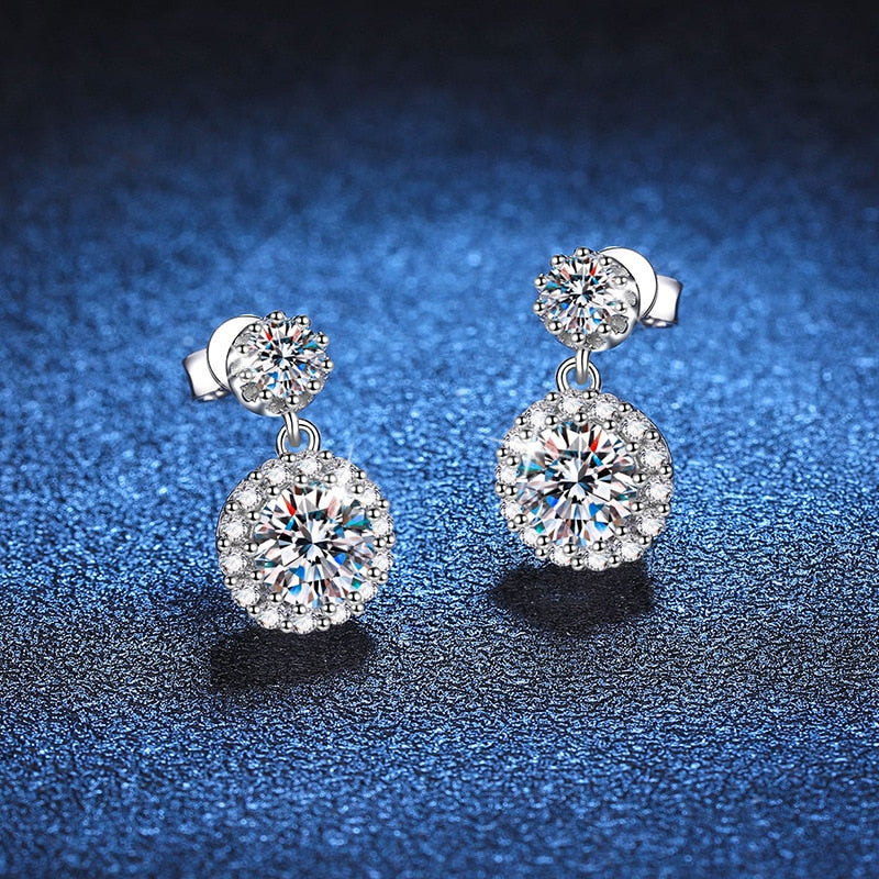 Isabella 2ct Lab Grown Moissanite Earrings