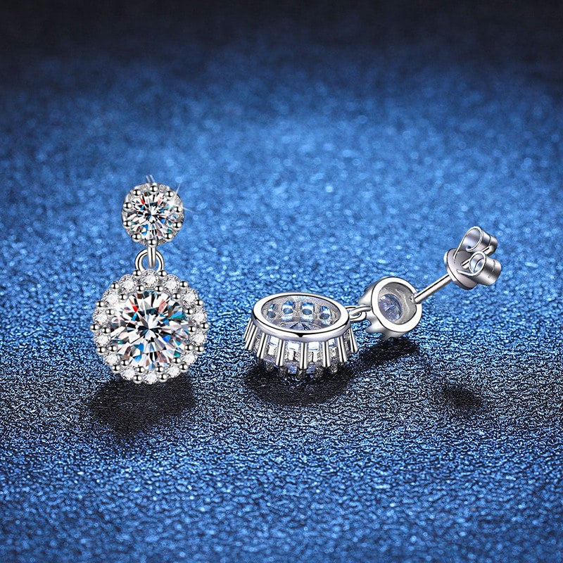 Isabella 2ct Lab Grown Moissanite Earrings
