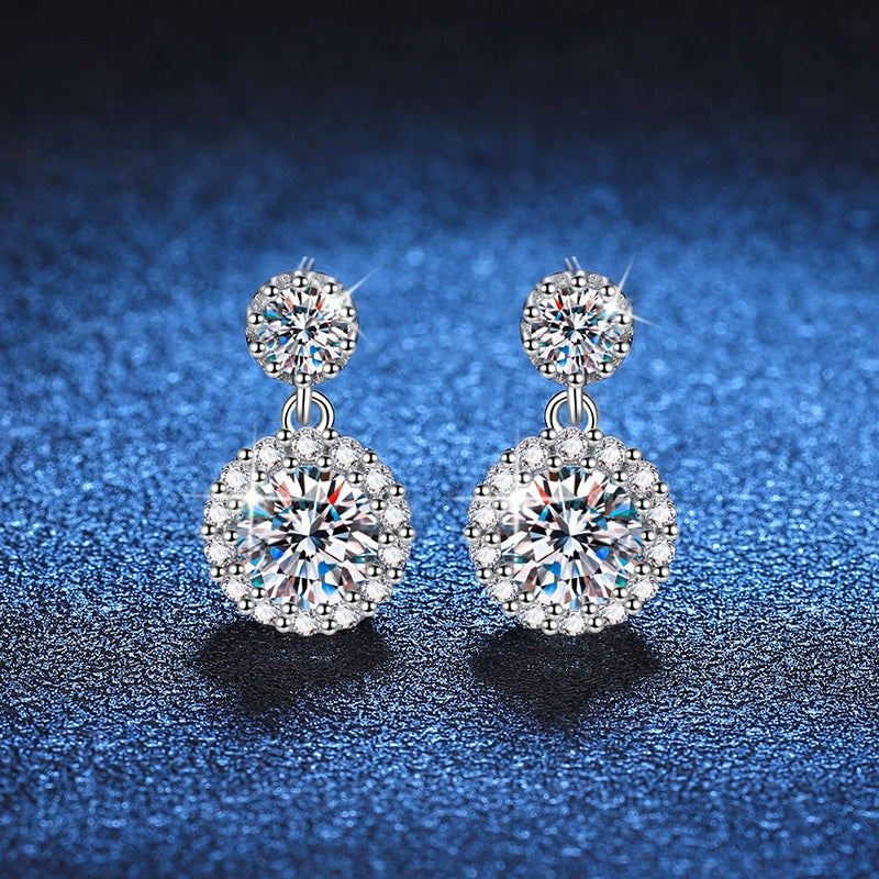 Isabella 2ct Lab Grown Moissanite Earrings