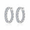 2.6ctw Lab Grown Moissanite Hoop Earrings