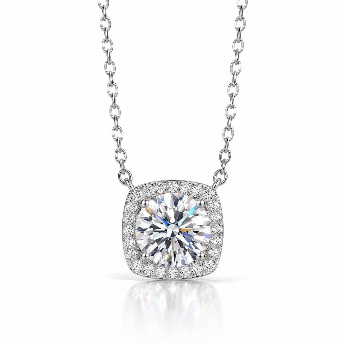 Lea 2 ct Lab Grown Moissanite Necklace