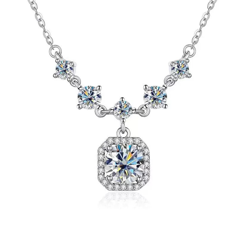 River 2ct Diamond Necklace in Moissanite