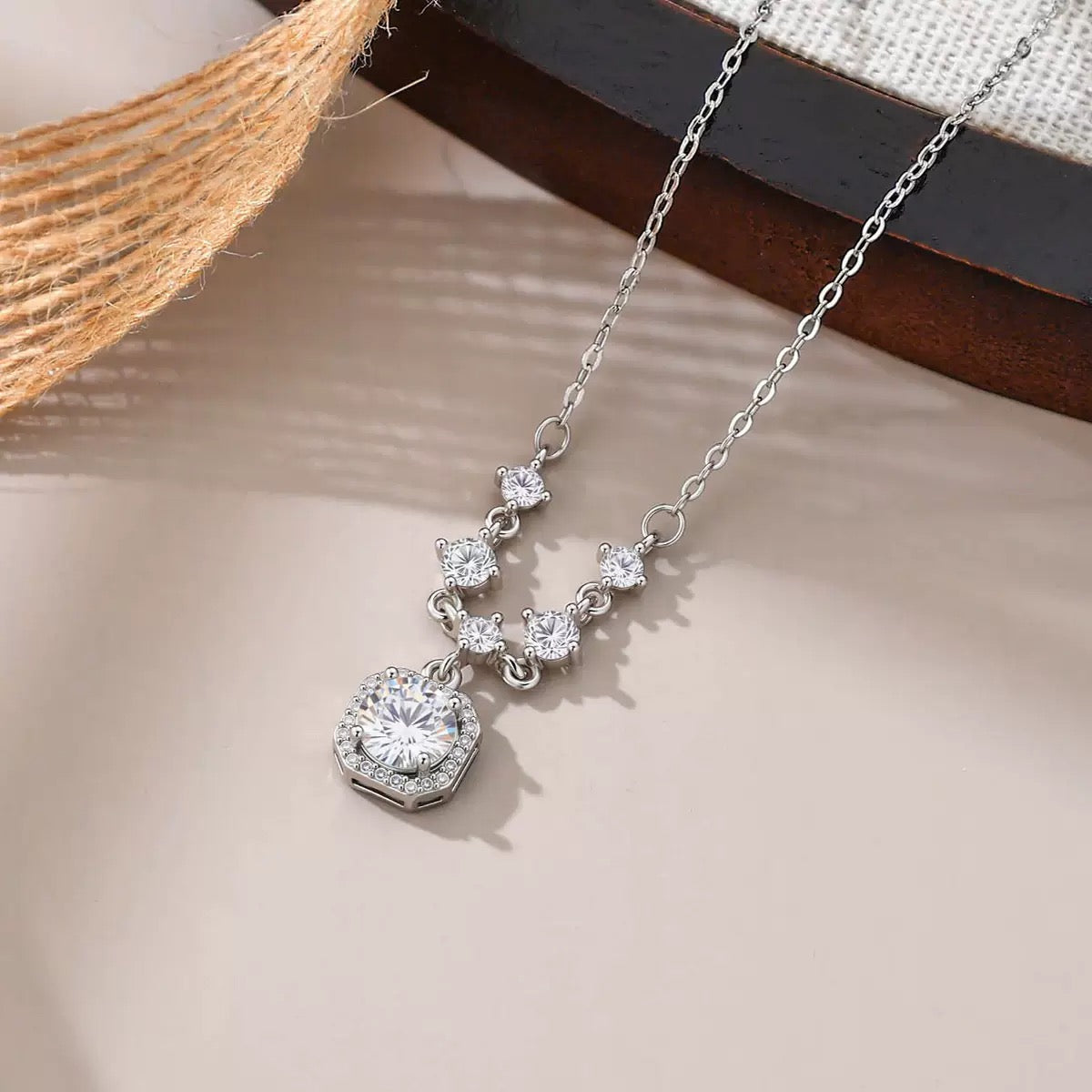 River 2ct Lab Grown Moissanite Necklace