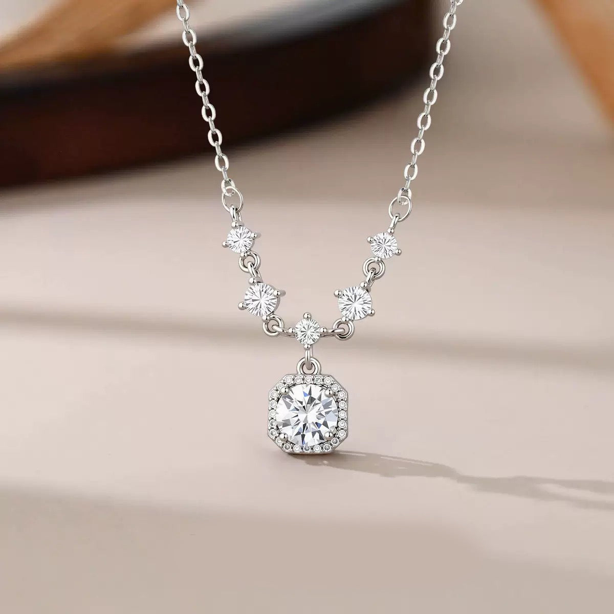 River 2ct Lab Grown Moissanite Necklace
