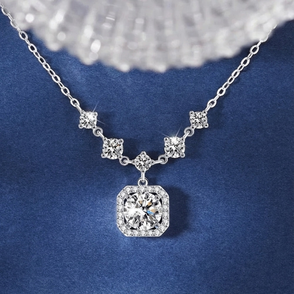 River 2ct Diamond Necklace in Moissanite