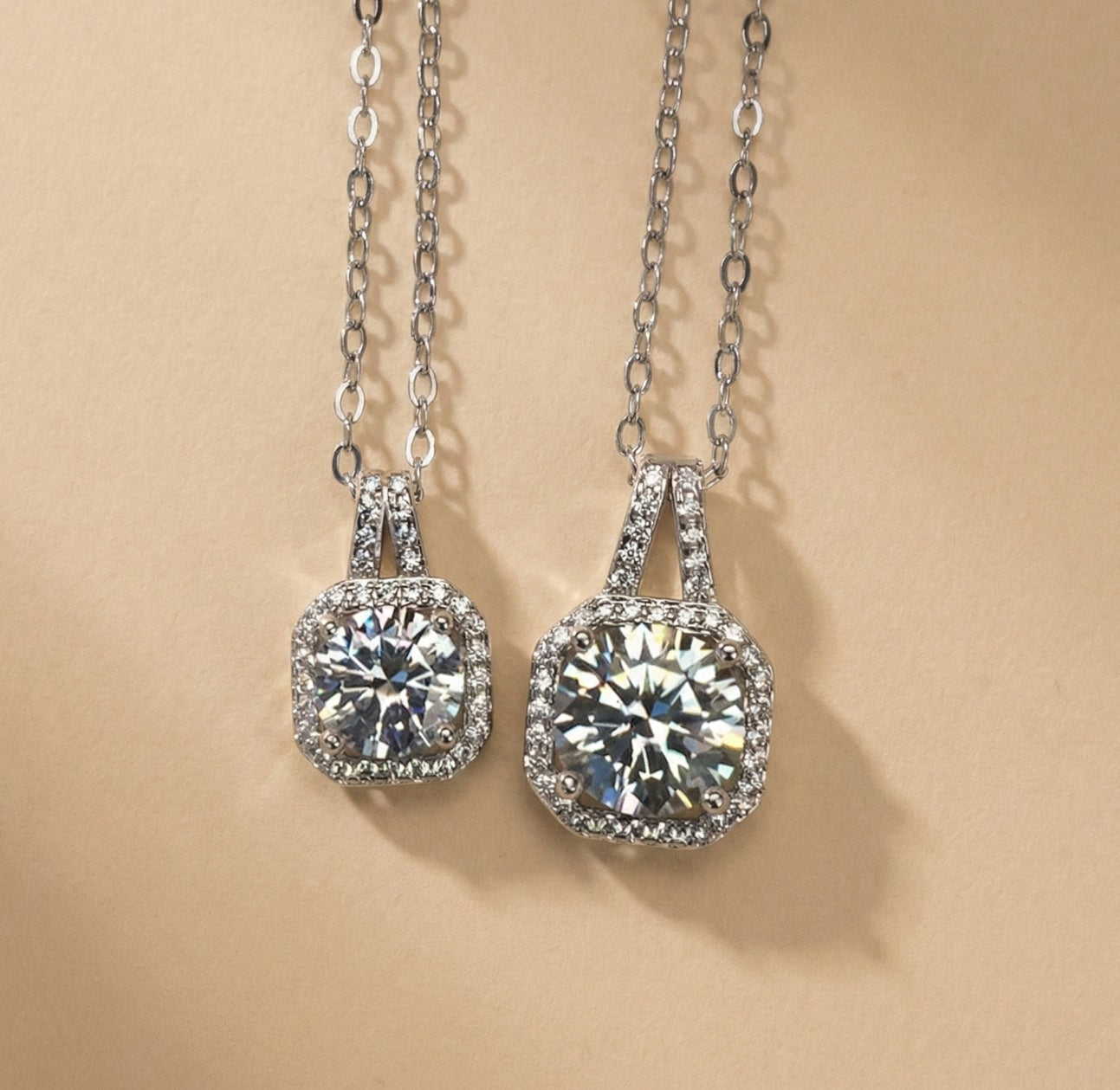 Eloise Diamond Necklace in White Gold