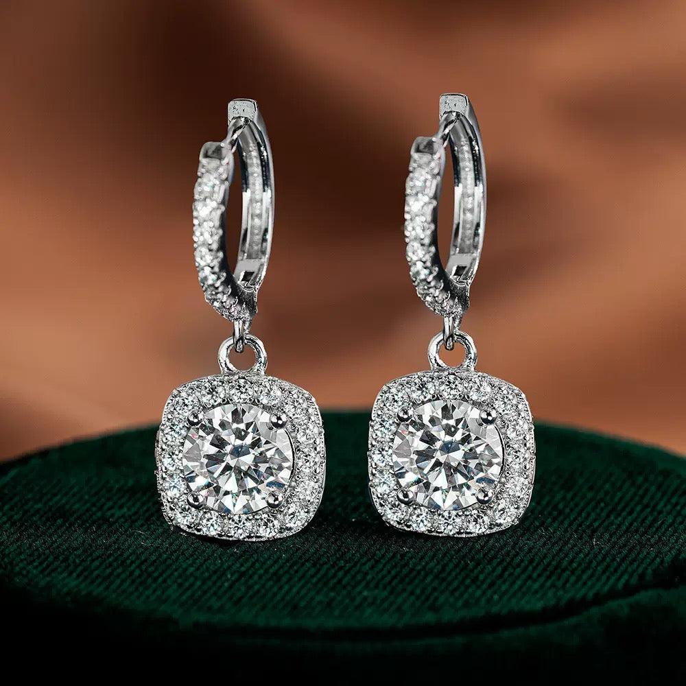 Bianca 1ctw Lab Grown Moissanite Earrings