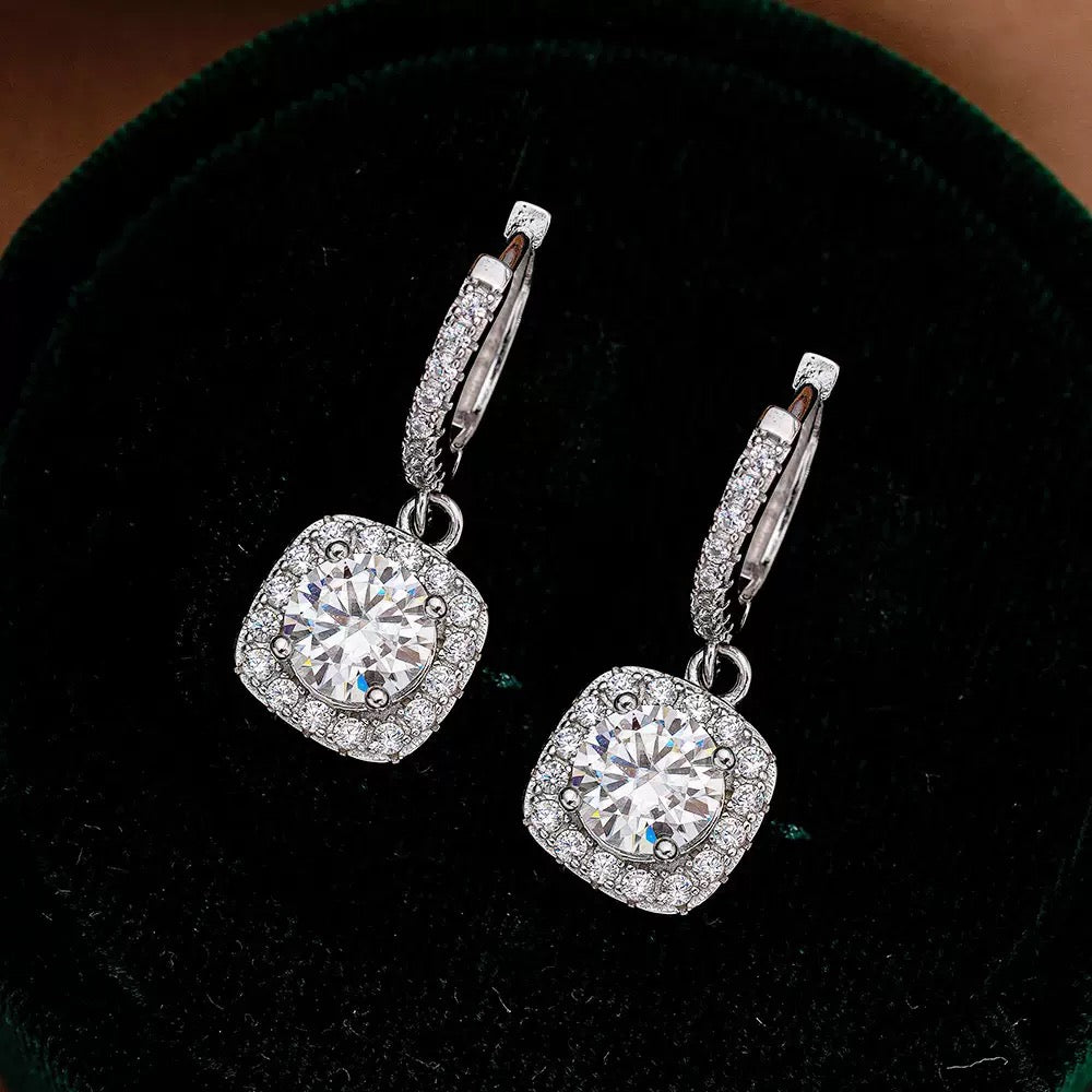 Bianca 1ctw Lab Grown Moissanite Earrings