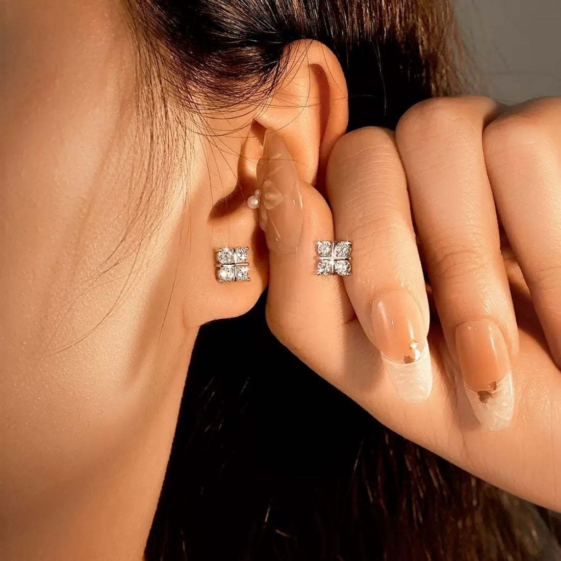 Remi Lab Created Moissanite Studs