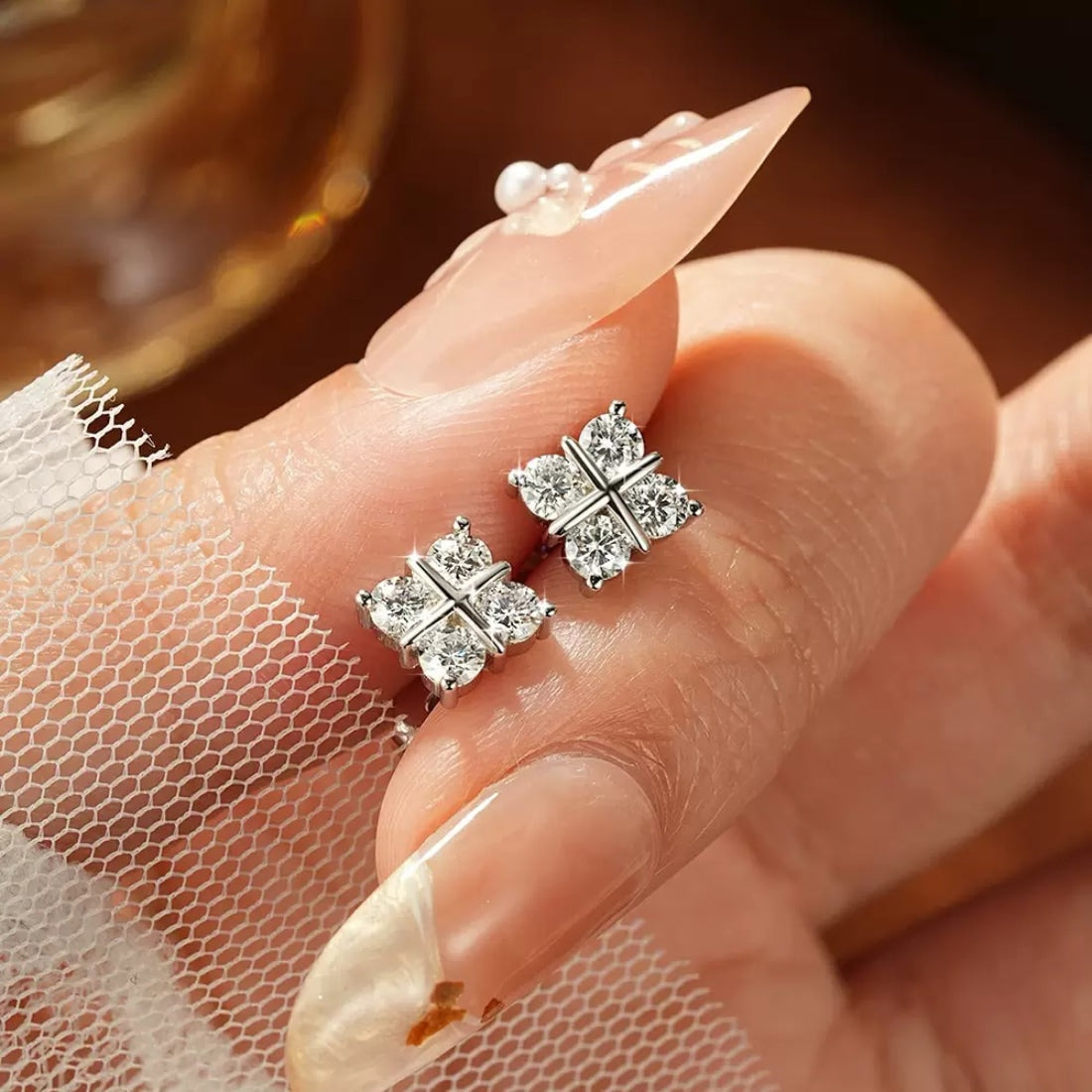 Remi Lab Created Moissanite Studs