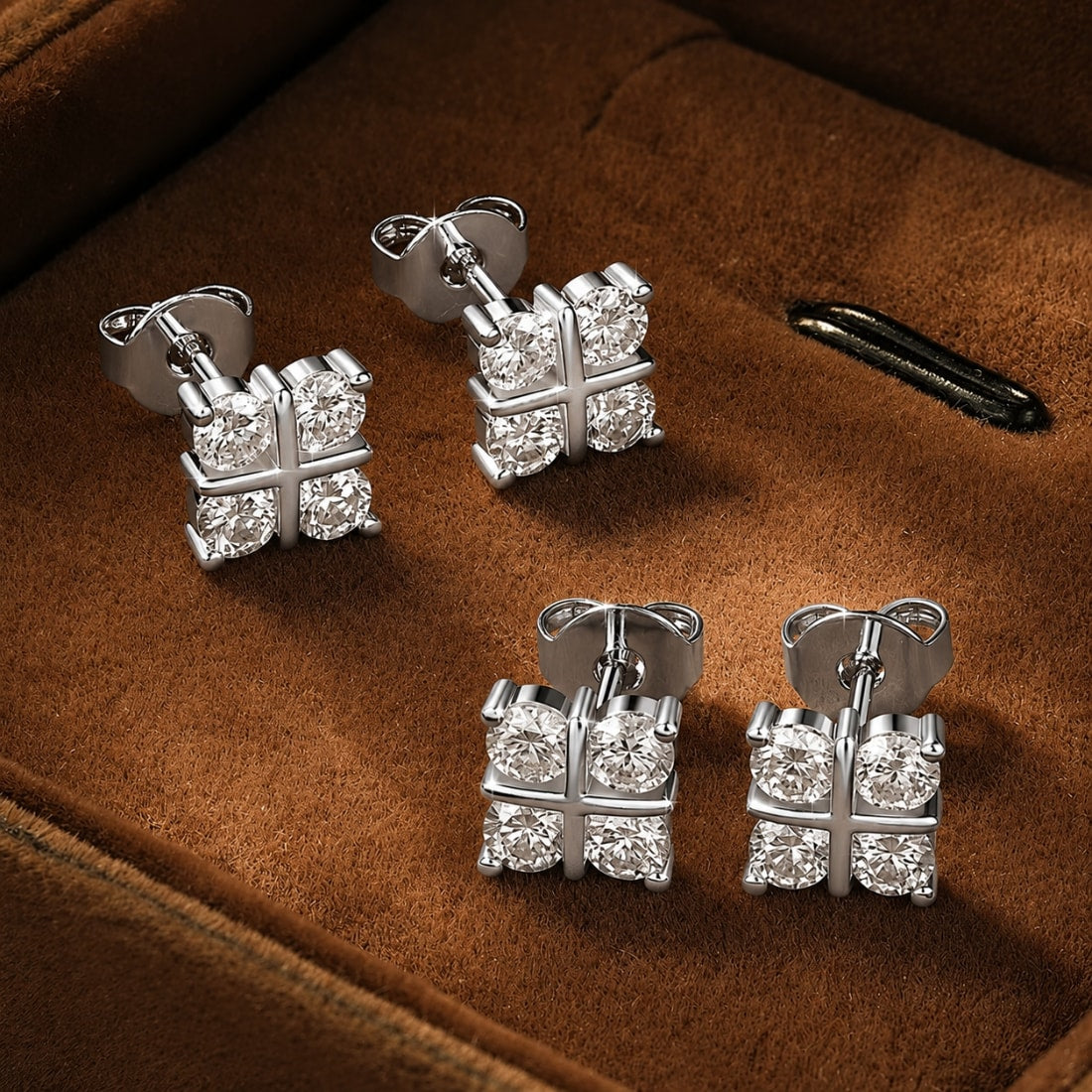 Remi Lab Created Moissanite Studs