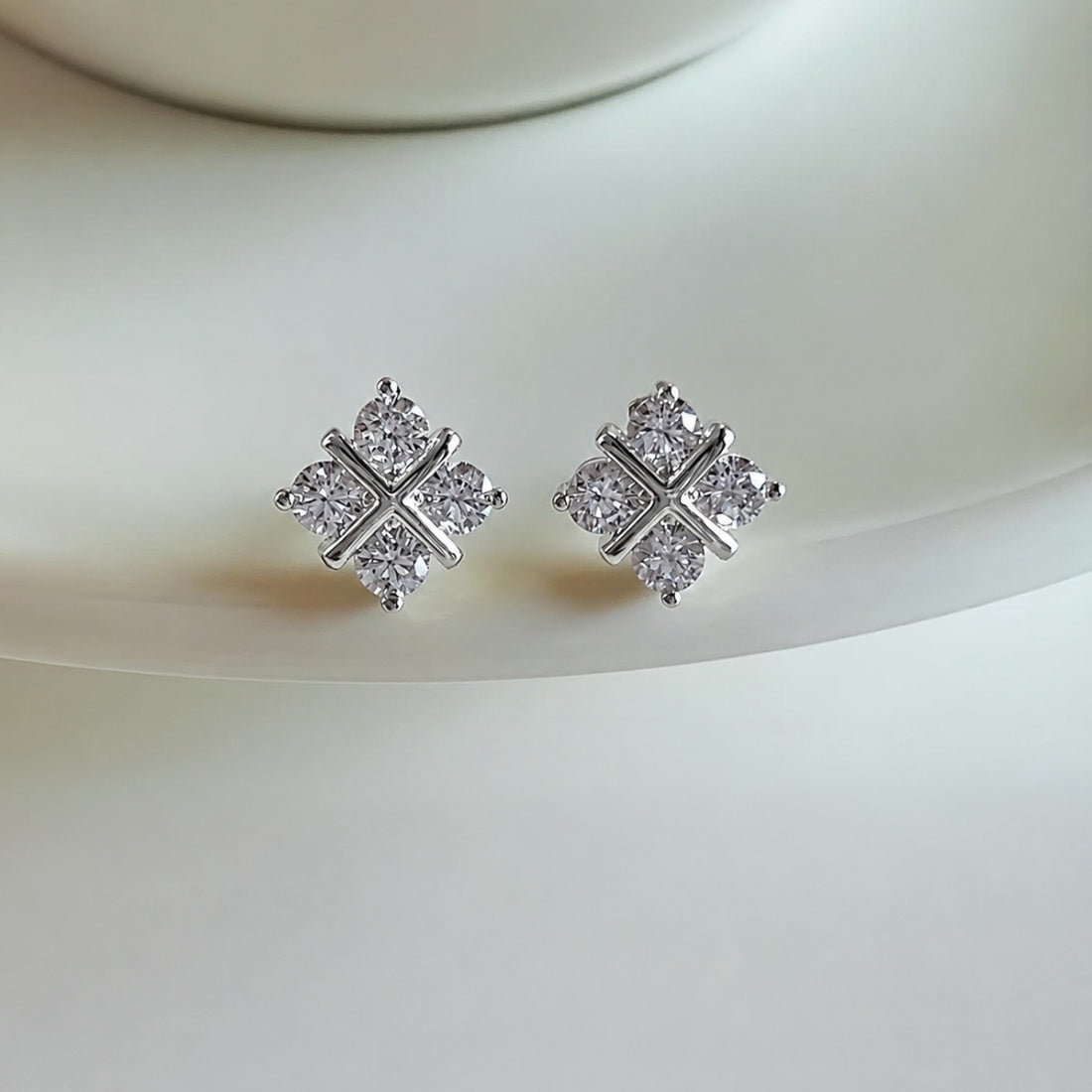 Remi Lab Created Moissanite Studs
