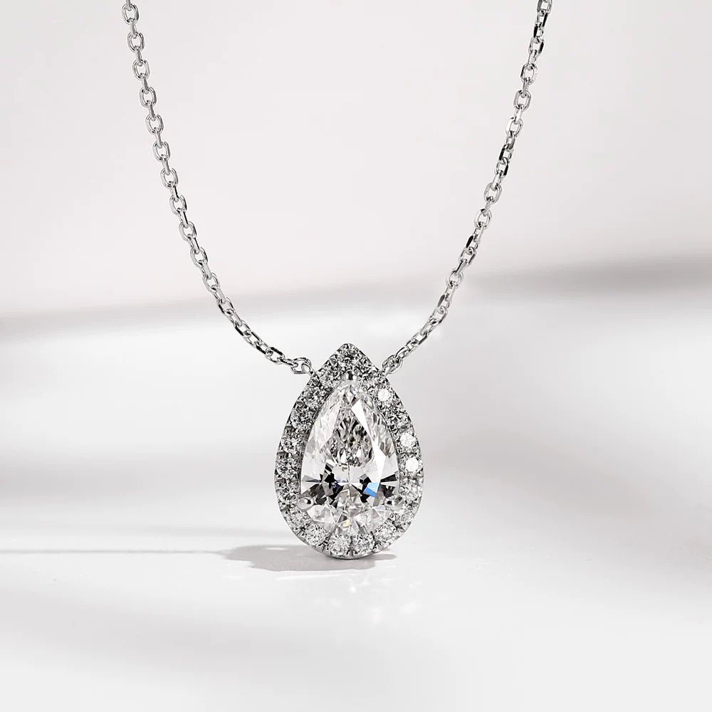 Eliane Diamond Necklace in White Gold