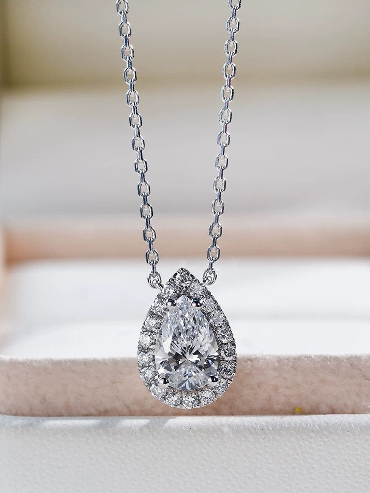 Eliane Diamond Necklace in White Gold