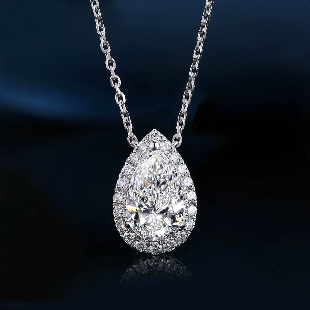 Eliane Diamond Necklace in White Gold