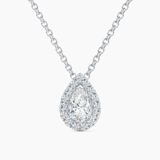 Eliane Lab Grown Moissanite Necklace Pear Cut