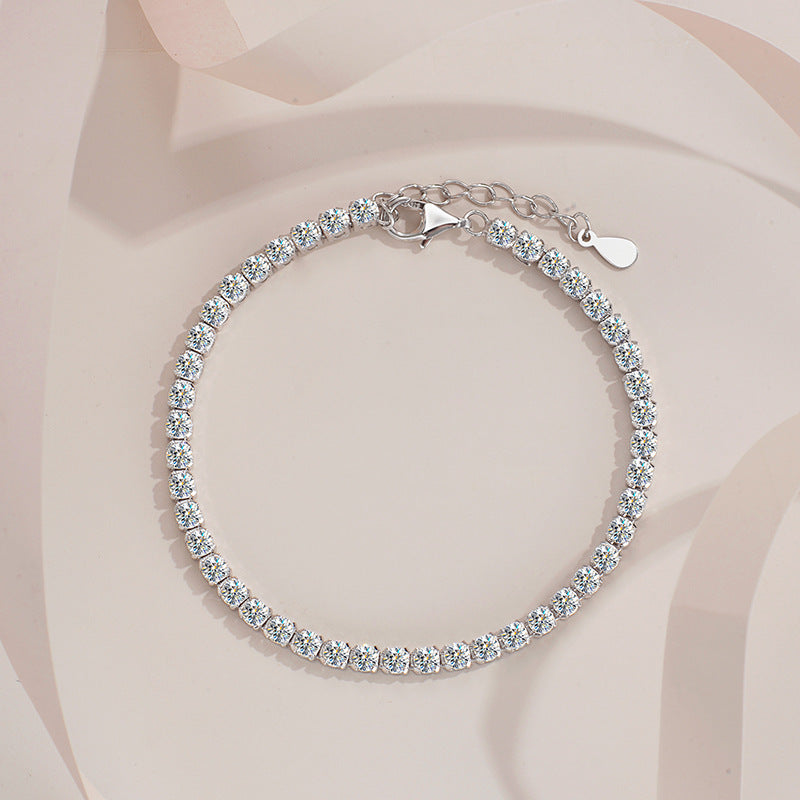 4.4ct Diamond Tennis Bracelet in Moissanite