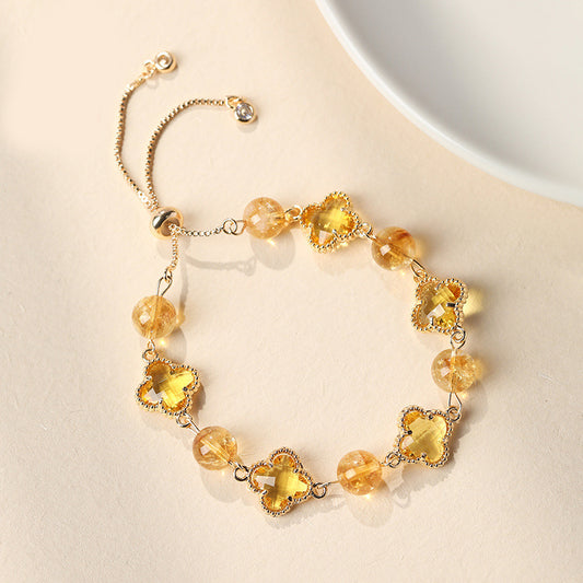 Lemon Lumière Yellow Crystal Bracelet